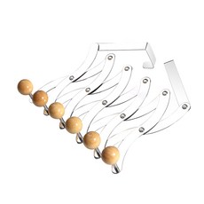 Rolco 不鏽鋼伸縮門鉤 門用衣架, 白色, 1個