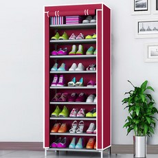 SAERON LAC 簡易鞋櫃 9 步 60 x 30 x 155cm, 紅色的