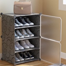 SAERON ide 簡易鞋櫃 1排 4層, 灰色