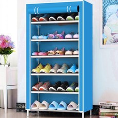 SAERON LAC 簡單鞋櫃 6 步 60 x 30 x 106cm, 藍色