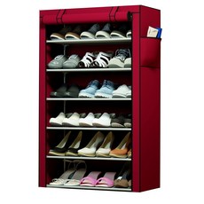SAERON Bejja簡易鞋櫃 6層, 紅色的