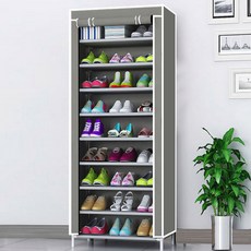 SAERON LAC 簡易鞋櫃 9 步 60 x 30 x 155cm, 灰色的