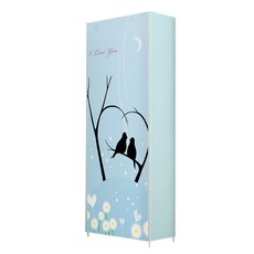 SAERON簡易鞋櫃 9層, 新天藍色