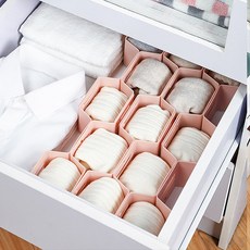 六角隔板整理架, 3個, 粉紅色