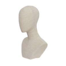 展示模特兒頭模 27*45cm, 天然