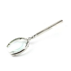 美化部長 古董風格便攜式放大鏡 70mm, 01 銀色, 1個