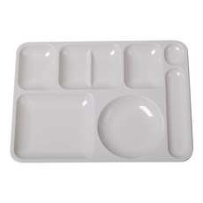 Isovan團體供餐用4格餐盤, 象牙白, 1個