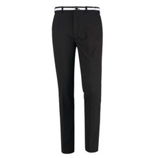 BENEST 男款配色隱藏式腰帶彈性刷毛長褲 NBE9W506