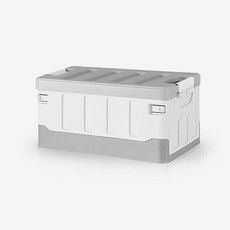 The LIVING Daniz 高級折疊盒存儲 65L, 1個, 白+灰