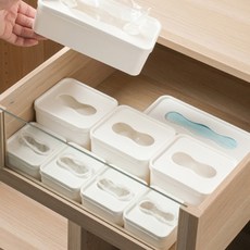 簡易收納盒 C款 白色, 2個