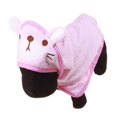 Itemtrade 寵物動物臉浴袍, 02 粉紅色