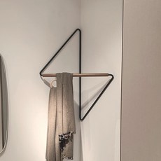 牆角質感風格衣架 S 40 x 50 cm, 黑色, 1個