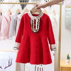 女童荷葉邊連身裙