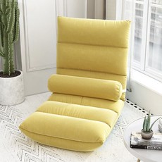 애비뉴랩스 15-6 큰 부드러운 플란넬 요추 베개 5 쇼파베드, 레몬옐로우
