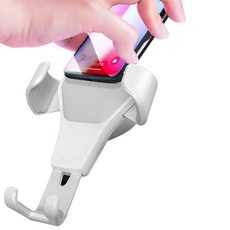 BNP 차량 레더 송풍구 그래비티 거치대, 02 흰색, 1개