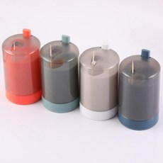 J.For 彈出式自動牙籤創意盒 4件組, 混色, 1套