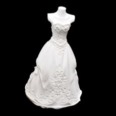 La Volpe 婚紗禮服 肥皂蠟燭模具 小 5 x 8 cm, 單一顏色