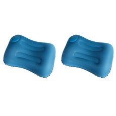 찐노마진몰 캠핑 휴대용 베개, 16 풍선 베개 우유 실크 블루 U018 04, 2개