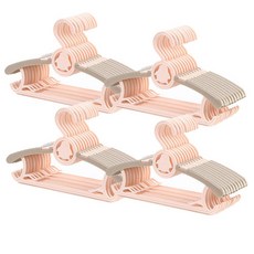 孩童伸縮防滑衣架, 企鵝卡其色, 40個