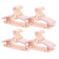 블랙피그샵 어깨길이 조절 미끄럼방지 아동옷걸이, 펭귄핑크, 40개입