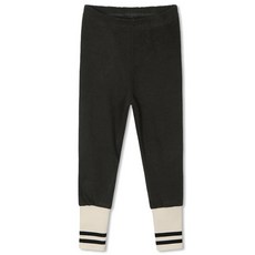 童款羅紋線條刷毛緊身褲 MAR0113