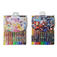 hM+ 迪士尼12色旋轉蠟筆 2件組, 1套