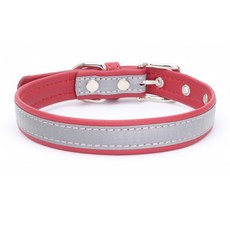 라온투유 반려동물 빛 반사 목줄, 12 레드, 1개