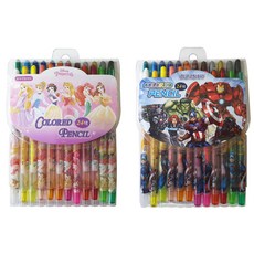 韓國 hM PLUS 迪士尼 24色色鉛筆 2種套組, 24色, 1套