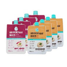 내안애반하다 네이처 닭가슴살 쉐이크 순수 48g x 4p + 고구마 48g x 4p 세트, 384g, 1세트