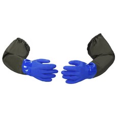 橡膠手套 70cm 雙手套組, 藍色, 1套