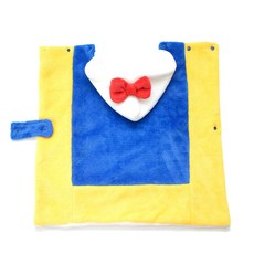 寵物可愛斗篷睡袋, 藍色 黃色