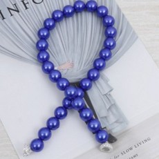 珍珠窗簾磁扣綁帶, 海軍