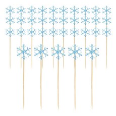 인디케이 크리스마스 눈송이 데코픽, 혼합색상, 50개