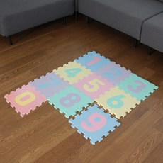 bebean 數字印花巧拼 10款 2件組, 數字款