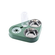 Life Made多合一寵物餵食盤, 1個, 綠色