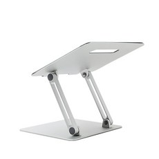 角度可調高度可調鋁製筆記本電腦支架 AP-8Plus, 銀