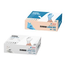 Kitchen-Art 衛生手套白色 L號 100入+藍色 L號 100入組, 1組