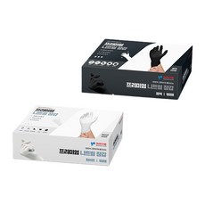 Kitchen-Art 丁腈衛生手套組 白色 S號 100入+黑色 S號 100入, 1組