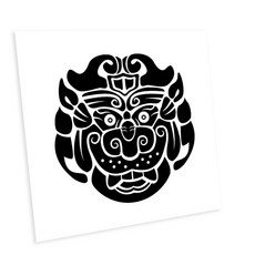 HTP傳統圖案磁磚 K0647 9737, 鬼門江陵相石, 1個