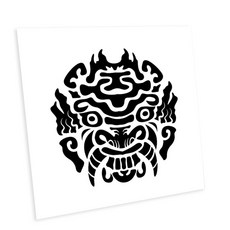 HTP傳統圖案磁磚 K0648 9889, 鬼門左前, 1個