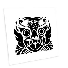 HTP傳統圖案磁磚 K0640 8696, 鬼門耳罩, 1個