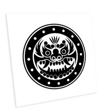 HTP傳統圖案磁磚 K0641 8697, 鬼門 Gwimyeonmun Sumakgae, 1個