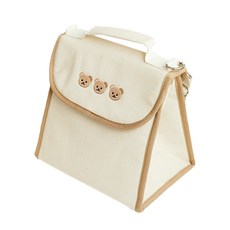 ChezBebe Chezgomi刺繡方形保溫包, 象牙白