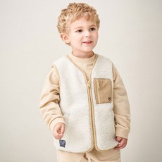 JELISPOON 孩童絨毛拉鍊背心