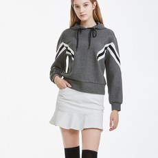 NEVERMINDALL 女士對稱阻擋連帽運動衫