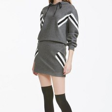 NEVERMINDALL 女款對稱拼色褲裙