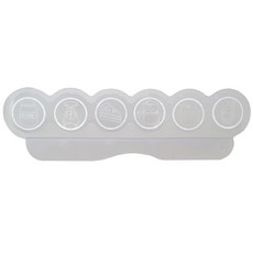 Decozin波浪水槽擋水板, 透明白色, 2個