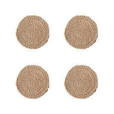 마켓레브 마 직물 냄비 원형 받침대 지름 18cm 4p, 1세트