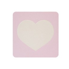 bebean 印花巧拼 2款 10入, 愛心款(淺粉色 象牙白)