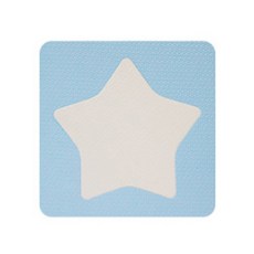 bebean 印花巧拼 2款 10入, 象牙白 天藍色